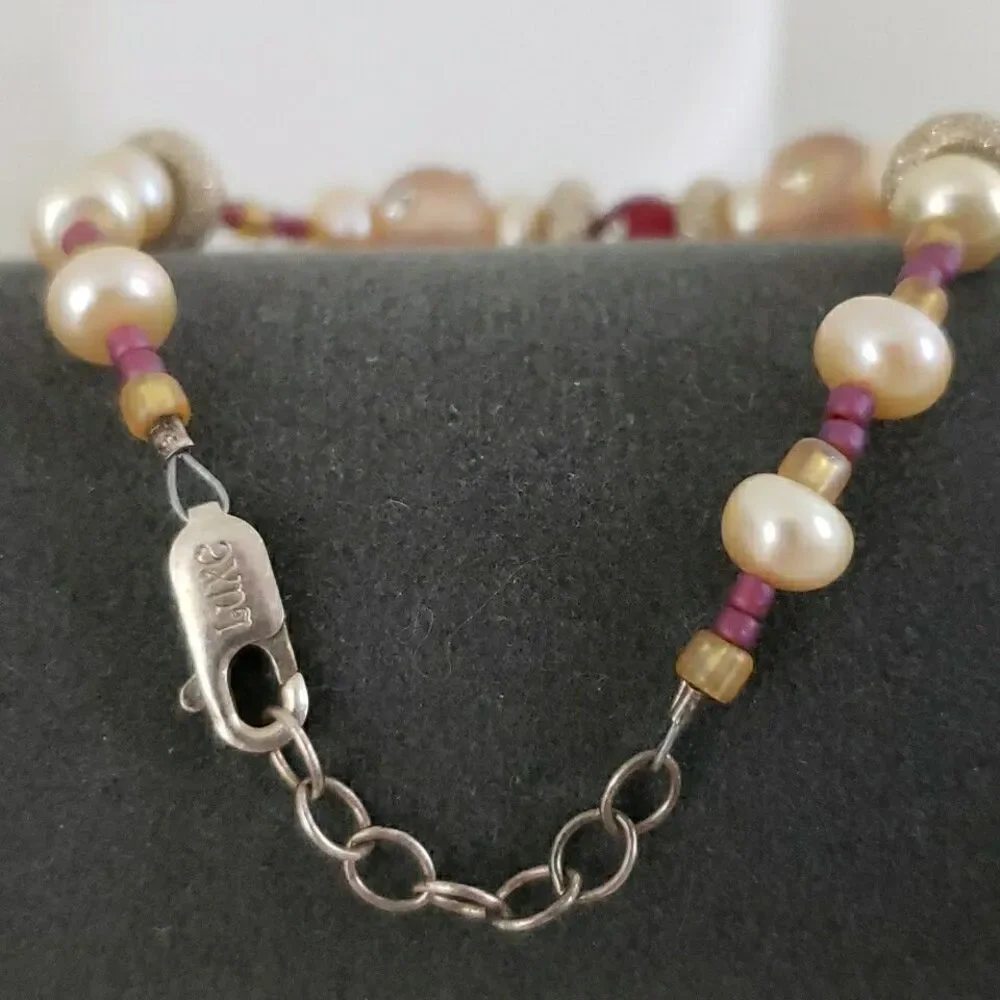 Luxe Glass Bead & Faux Pearl  7